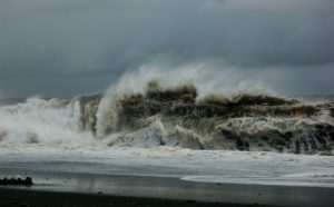 台風の高波