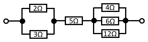 直列並列合成抵抗の例題１